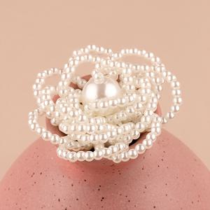 수제 입체 장미 모양 아플리케 3개, 정교한 구슬 장식 꽃 패치, DIY 드레스 브로치 및 신발 꽃 장식 액세서리용