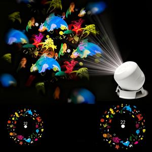 LED 별빛 바다 프로젝션 램프 및 프로젝션 무드등, 360도 회전 가능, USB 스타일 앰비언트 라이트, 침실, 게임방, 무대, 촬영 장면 장식 조명, 부활절, 라마단, 생일 선물로 적합
