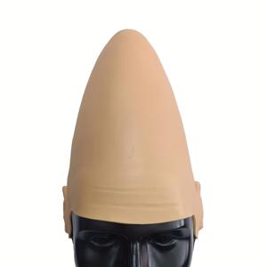 1개 키높이 대머리 모자, 대머리, 할로윈 코스튬 파티 소품, 참신하고 재미있는 외계인 PU 헤드 커버