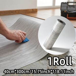 1롤 300Cm 길이 PVC 두꺼운 3D 텍스처, 레트로 우드 바닥, 자가 접착, 간편한 제거 및 교체, 필앤스틱, 내마모성, 간편한 청소, 실내 사용에 적합, 바닥 덮개, 홈 데코 리모델링 바닥 비닐