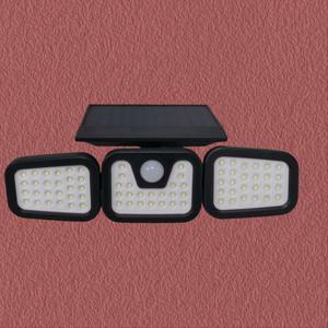 3방향 회전식 LED 벽등, LED 태양광 모션 센서 조명; 270° 광각 조명, IP65, 안전한 LED 투광등 태양광 야외 모션 센서 보안등, 스마트 조명 제어, 반매입형 플라스틱 벽등, 휴대용, 설치 하드웨어 포함