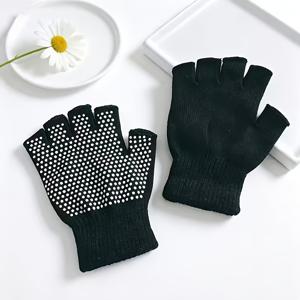 남녀공용 미끄럼 방지 반장갑 피트니스 장갑 - 통기성 내마모성 훈련용 장갑, 낚시, 사이클링, 요가, 헬스장, 야외 활동에 적합 - 미끄럼 방지 그립과 일상 운동용으로 사용