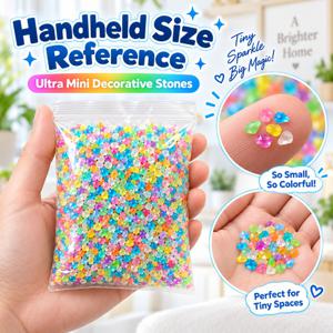 DIY 공예에 적합한 7000개 야광석, 어항 장식, 결혼식 및 장식용 야광 수지 발광 구슬, 조경, 정원, 축제용 재사용 가능한 야광 자갈 (유지 관리 불필요)