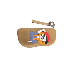 1세트 귀여운 만화 패턴 실리콘 안경 가방, 여성 및 십대에게 적합, 스크래치 방지 쉬운 청소 안경 홀더, 분리 가능한 랜야드 포함, 학교, 가정용 - 소품 보관에 적합, 안경 사용자를 위한 휴일 선물