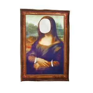 그림 프레임 코스튬 성인용, 웃긴 세계 유명 예술 작품 패션 드레스, 할로윈 코스프레 파티 의상, 신기한 얼굴-뚫린 구멍 역할 놀이 코스튬, 남녀 공용 웃긴 카니발 무대 쇼 코스튬