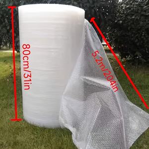버블 랩 롤, 사이즈 80Cm X 5.2M/31In X 204In. 이사, 우편, 택배 서비스에 사용됩니다. 상자 채우기 및 취약한 물품 보호에 사용됩니다. 쿠션을 위한 고품질 버블 랩