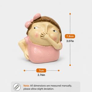 코를 꼬집는 재미있는 소년 조각상 1개, 욕실에 있는 어린 소녀 수지 조각품. 장난기 있는 수지 소년 욕실 장식품, 책장, 책상, 욕실에 놓기에 적합하며, 가정 사무실에 예술적인 느낌을 더해줍니다.
