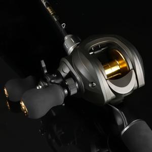 ROOBLINOS AK 8KG Max 드래그 베이트캐스팅 릴, 초경량, 메탈 스풀 7.2 1 기어비 릴, 담수 및 바닷물 낚시용, 초보자 낚시 릴