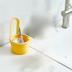 원클릭 누르기 랜덤 주방 싱크대 필터 바구니, 싱크대용 걸이형 배수 바구니, 주방 및 욕실에 적합, 식기세척기와 같은 배수 시스템, 분리형 받침대, 싱크대 정리함, 간편한 설치/제거가 가능한 싱크대 정리 및 보관 장치