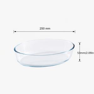 1개/1500ml/2000ml 타원형 유리 베이킹 디쉬, 식기세척기 및 전자레인지 사용 가능, 두꺼운 내열 붕규산 소재, 부활절 저녁 요리 베이킹에 적합, 오븐 사용 가능
