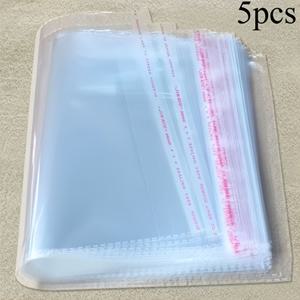 5개 묶음 40 X 50Cm 투명 포장 백, OPP 자체 접착 백, 파일 밀봉 비닐 백, 투명 보관 백, 자체 밀봉 백, 방진 투명 포장 백