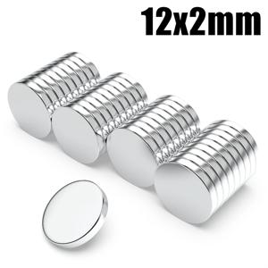 12 X 2mm 원형 희토류 자석, 36개입 고품질 원형 자석, 원형 냉장고 자석, 은색 얇은 원형 자석, 공구, 주방, 가정, 사무실, 작업장, 장식용 원형 자석