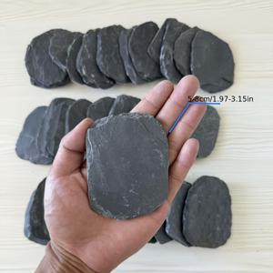 다용도 천연 슬레이트, (수족관 장식/정원 장식/파충류 양서류 서식지/수제 레터 퍼즐 페인팅 스톤/장면 연출) 등에 적합, 암석-천연석-풍경 디자인 - 수공예 애호가를 위한 완벽한 선물