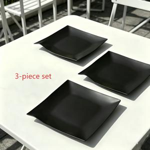 3개 레트로 크리에이티브 사각 접시, 11.5Cm/4.53In, 스테인리스 스틸 디저트 접시, 소스 접시, 스낵 접시, 뼈 분리 접시, 스시 접시, 아프터눈 티 디스플레이 접시, 튼튼한 접시, 소형 접시, 아로마테라피 캔들 접시, 식기 세트