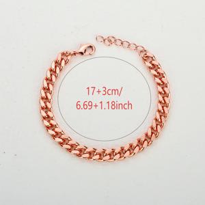 쿠바 링크 디자인의 구리 팔찌, 폭은 5mm, 7mm, 9mm, 12mm, 두께는 0.20