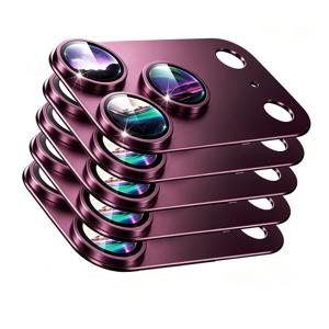 5개 세트 (전체 갑옷) 패션 알루미늄 합금 갑옷 폰 후면 카메라 렌즈 보호 필름, 아이폰 18 Pro Max / 18Pro / 17 Pro Max / 17Pro에 적합