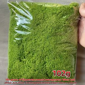 102G 인조 사슴 모스 녹색 보존 모스, 화분 식물 테라리움 분재 공예 어항 수족관 홈 가든 장식용 사실적인 모스
