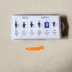미니 자동차 클립 탈거 공구 세트, 차량용 도어 패널 및 트림 수리용, 범용 나일론 플라스틱 리벳 및 클립 제작, 101개