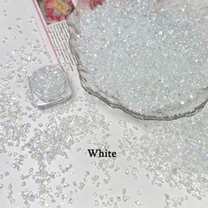 1250pcs (pies) 2mm AB Rhinestone - Irregular Shaping Suitable for Making, Nail Art, Wedding Confetti & Vase Fillers, Sparkling AB Synthetic Gemstones for Crafts, Table nterpies, Odorless Gems