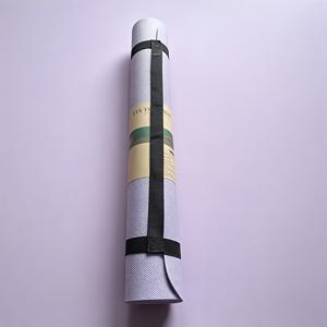 요가 세트 2개, 요가 매트 + 전문 수납 스트랩 포함, 남녀공용. 3mm 두께의 내마모성 매트 본체, 미끄럼 방지 접촉면, 수납을 위한 접이식 지원, 가정용 피트니스, 요가, 및 바닥 훈련에 적합
