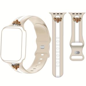 비버리 참 밴드, 컬러 시계 밴드, 애플워치 밴드 38mm 40mm 41mm 42mm 44mm 45mm 49mm 호환, 여성 남성 패션 실리콘 스포츠 손목 밴드, 아이워치 시리즈 8 7 6 5 4 3 2 1 SE 울트라