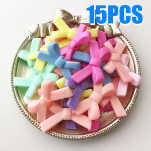 34mm 휴대폰 체인 키체인 비즈 재료 15개, 팔찌 및 손목 밴드 장식용 아크릴 리본 루즈 비즈