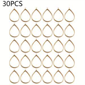30개입 간편 다용도 물방울 모양 합금 레진 프레임, 벽 두께 0.5Cm 높이 3.8Cm 폭 2.6Cm 에폭시 레진 레진 몰드 (레진 키체인 목걸이 귀걸이 수제 주얼리 제작용)