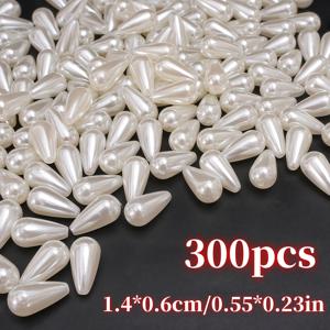 300개 14mm 컬러, 물방울 비즈, 워터 드롭 비즈, 아크릴 비즈, 스페이서 비즈, DIY 핸드메이드 주얼리 장식 비즈