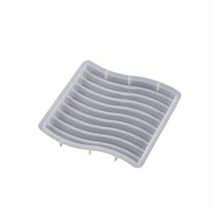 레진 실리콘 몰드 웨이브 트레이 몰드 에폭시 캐스팅 기하학 대형 플레이트 몰드 DIY 핸드메이드 석고 주얼리 트레이 홈 데코 몰드