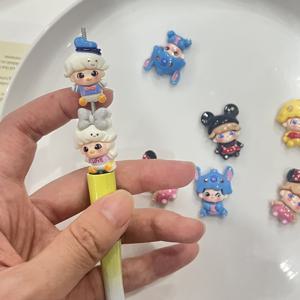 랜덤 6개 색상 DIY 직구 구슬펜, 펜던트 장식 구슬, DIY 헤어 클립 장식, 신발 장식, 휴대폰 스트랩 및 가방 체인 펜던트 제작 재료, 휴일 필수품