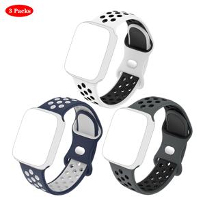 애플워치 스포츠 손목 밴드 38mm 40mm 41mm 42mm 44mm 45mm 46mm 49mm용 3개 세트, 남녀공용, iWatch Ultra SE 시리즈용, 내구성 좋고 통기성이 뛰어난 부드러운 손목 밴드 10 6 5 4 3 2 1