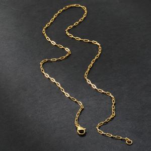 STEEL 316L 스테인리스 스틸 18K 금도금 목걸이 여성 & 남성 호환 - 빈티지 레트로 체인, 변색 방지 크리스마스 선물, 데일리웨어 & 파티용 (사계절) - 316L 스틸 18K 금도금