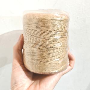 1롤 550야드 천연 황마 끈, 손뜨개질 고급 실, 공예, 마크라메 걸이 장식, 식물 바구니에 적합 - 내구성이 뛰어나고 유연한 빈티지 장식 직조 코드, 수제 재료, 소박한 스타일 장식