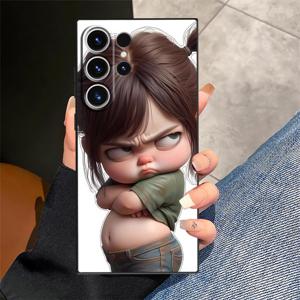 삼성 갤럭시 S25 S26 S25 울트라 S10 라이트 S10e S9 S20 S22 노트 20 10 9 8 S24 플러스 S23 FE S25+ S24+ S21 호환 귀여운 어린 소녀 패턴 휴대폰 커버 케이스