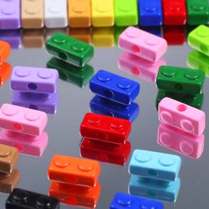 7x14mm 아크릴 빌딩 블록 스타일 스페이서 비즈, 랜덤 혼합 색상 고품질 비즈, 비즈 및 비즈 모음, 핸드메이드 DIY 공예용 참 팔찌, 목걸이, 귀걸이, 액세서리, 장식품, 핸드메이드 주얼리 재료, 액세서리, 신발 장식, 의류 장식, 장식용 비즈에 적합