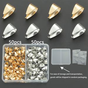 박스당 100개, 랜덤 포장, 약 8.5mm, 씨드 비즈 걸쇠, 펜던트 고리, 펜던트 걸쇠, 직조 DIY 핸드메이드 목걸이, 팔찌, 발찌 액세서리용, 주얼리 걸쇠, 구슬, 팔찌, 펜던트 커넥터, 주얼리 제작용, 가방 걸이 부품 연결 걸쇠, 주얼리 제작용 액세서리 재료, DIY 주얼리 제작 부품