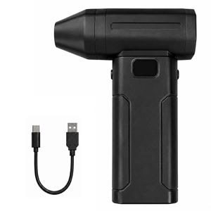 120000RPM 전동 에어 먼지떨이 - 5200mAh 개인 냉각 충전식 고속 먼지 제거 팬, 실외 소형 휴대용 전자 에어 먼지떨이, 차량 내부, 캐비닛, 옷장용 압축 무선 먼지 제거 팬