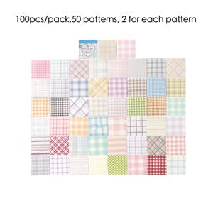 100개 미니 끈끈이 메모지 50X50mm 밀크_salt 귀여운 크라프트 스티커 재사용 가능 잔여물 없음 손 계산서 스크랩북 데일리 플래너 장식