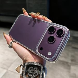 휴대폰 케이스: 투명 TPU 휴대폰 케이스, 아이폰 18 프로 맥스/18 프로/17 프로 맥스/17 프로 호환, 렌즈 보호 기능 포함, 초박형 및 낙하 방지, 황변 방지, 스크래치 방지, 무선 충전 지원, 업그레이드된 미끄럼 방지 그립