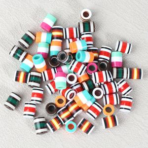 50개입 10 X 13mm 컬러풀 레진 코드 엔드 비즈 - 후드티 스트링, 바지 드로우코드, 신발끈 & 의류 장식용 큰 구멍 플라스틱 로프 엔드, 크리스마스 새해 선물