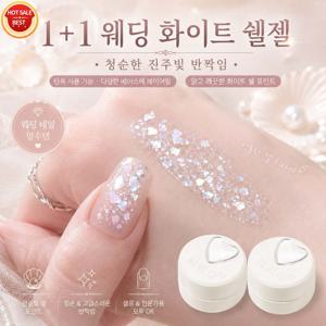 1+1 인플루언서 추천 웨딩드레스 백조개 네일 아교, 몽환적으로 잘 어울리는 반짝반짝 빛나는 오팔 조각 반짝이 젤 네일 아트 젤 네일 아교