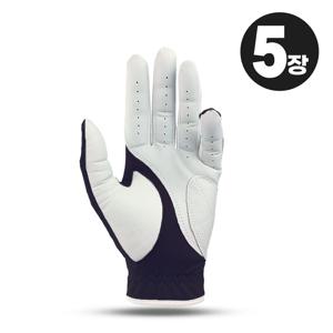 5장 블레스트 반양피 골프장갑 천연양피 이중덧댐 남성용 내구성강화 필드앤 블랙
