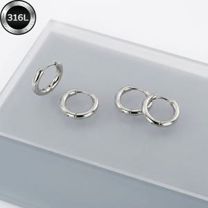 고품질 스테인리스 스틸 저알러지 귀걸이 4개, 항알러지 티타늄 스틸 귀걸이 걸이, 편안하고 활용도 높은 심플하고 우아한 디자인, 일상 착용 또는 파티용 패셔너블한 여성용 귀걸이, 주얼리 액세서리, 정교함