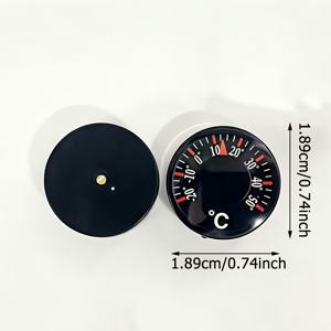 3개입 차량용 미니 온도계 장식품, 대시보드 및 백미러 장식에 적합, 배터리 불필요, 차량 내부 장식 (장식용)
