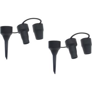 2개 에어 펌프 노즐, 차량용 에어베드 액세서리, 3-in-1 에어 펌프 노즐 헤드, 대부분의 에어 펌프에 적합