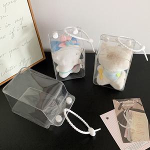 3개 투명 인형 유모차 가방, 입체 인형 전시 보관 가방, 헝겊 인형 전용 걸이형 파우치