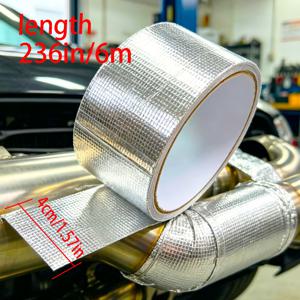 1롤 - 236인치 고온 절연 테이프, 내유성 자가 접착 덕트 테이프, 자동차 배기 파이프, HVAC 덕트 및 가정 산업용 애플리케이션에 적합 - 은색 - 흰색