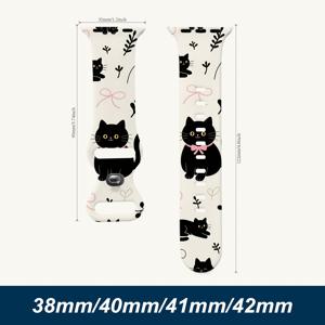Apple Watch 호환용 플로럴 밴드 38mm 40mm 41mm 42mm 44mm 45mm 49mm, 남성 여성용 선물, 화려하고 고급스러운 귀여운 꽃무늬 소프트 손목 밴드, 스포츠 스마트워치 스트랩, iWatch 시리즈 10 6 5 4 3 2 1 SE Ultra용 25523OYX100