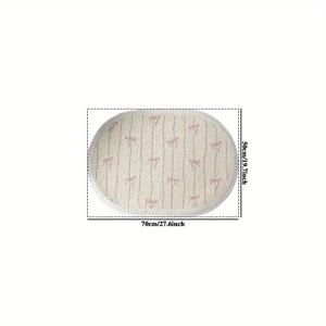 침실 및 거실용 카펫 1개 - 고중량 1000g 두께 10mm 파일, 미끄럼 방지 부드럽고 푹신한 비정형 라인 리본 나비매듭 패턴 깔개, 침대 옆 소파 옷방용, 손세탁 전용