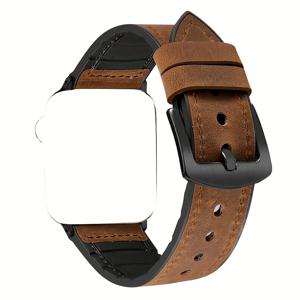 1개 빈티지 합성 시계 밴드, Apple Watch 38mm 40mm 41mm 42mm 44mm 45mm 49mm 호환, 남성 및 여성용 스타일리시한 디자인, 어떤 경우에도 어울림, Apple Watch Ultra SE S10 S9 S8 S7 S6 S5 S4 S3 S2 S1 호환